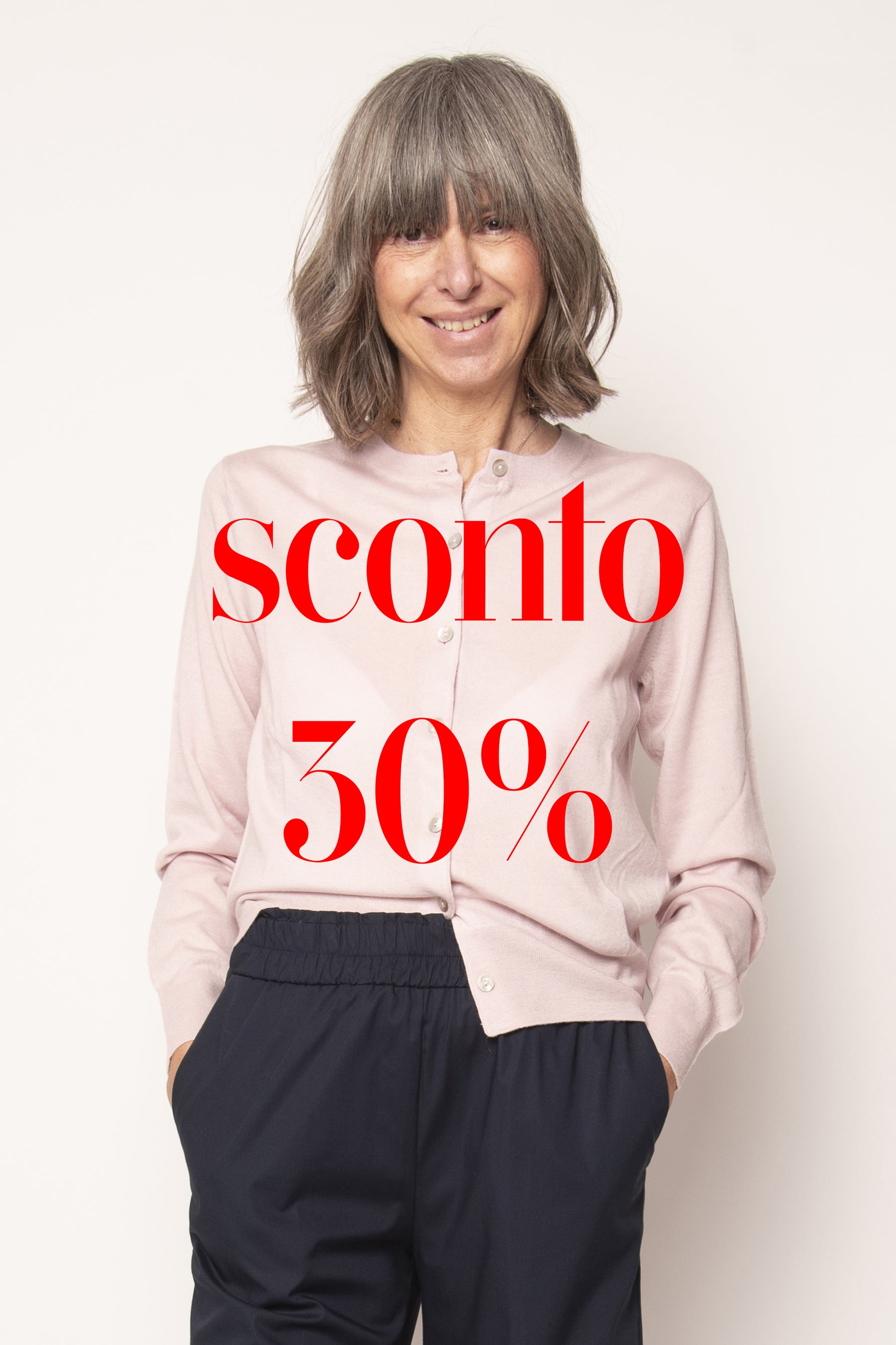 Cardigan con bottoni Aragona