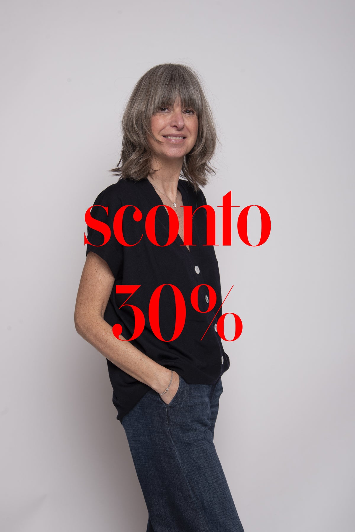 Cardigan con bottoni Aragona
