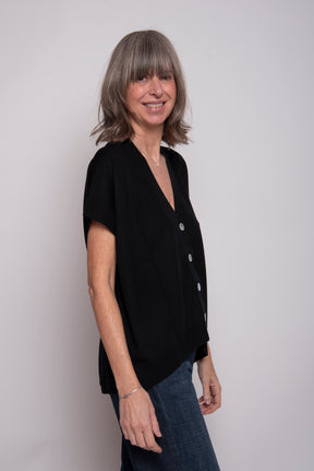 Cardigan con bottoni Aragona
