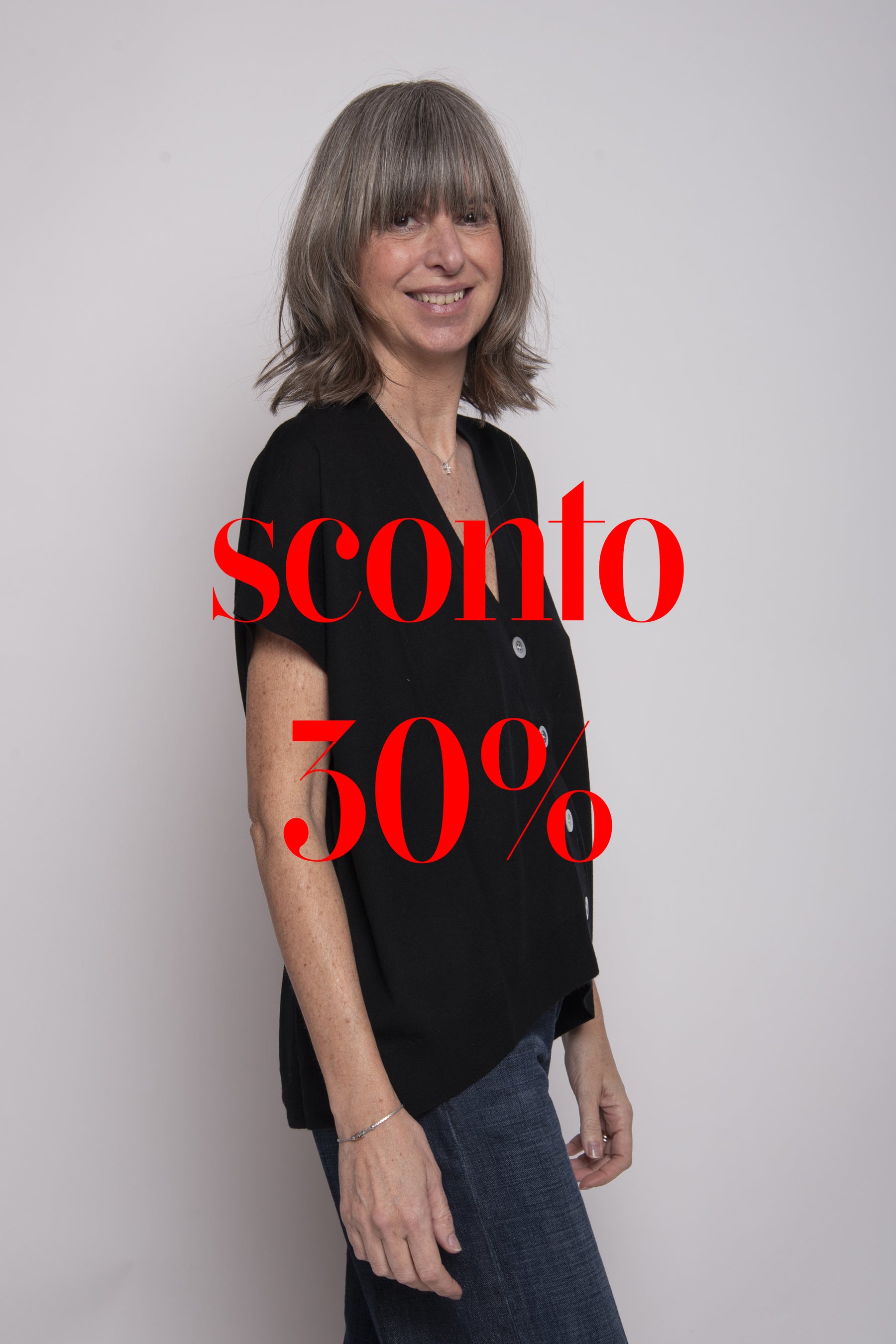 Cardigan con bottoni Aragona