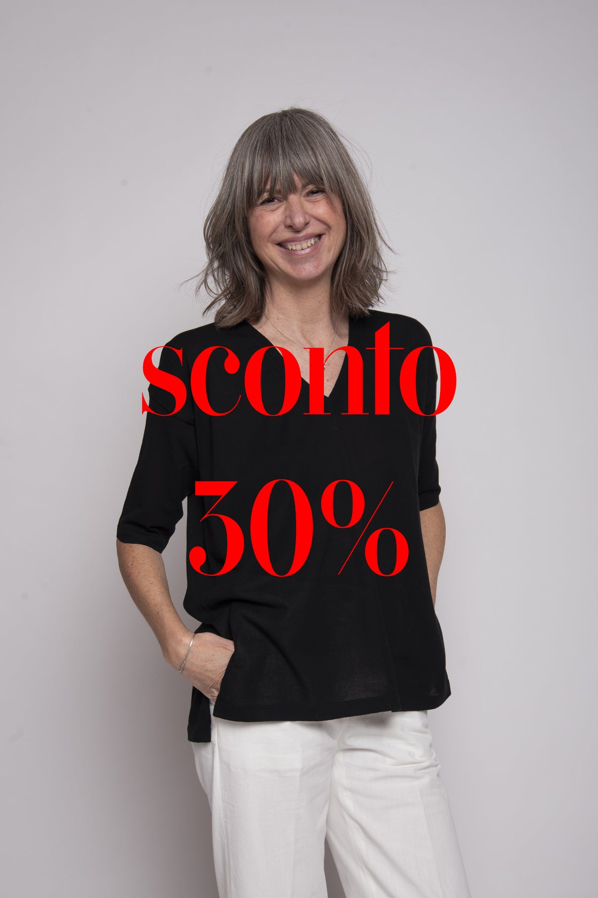Maglia scollo a V Maxi Aragona