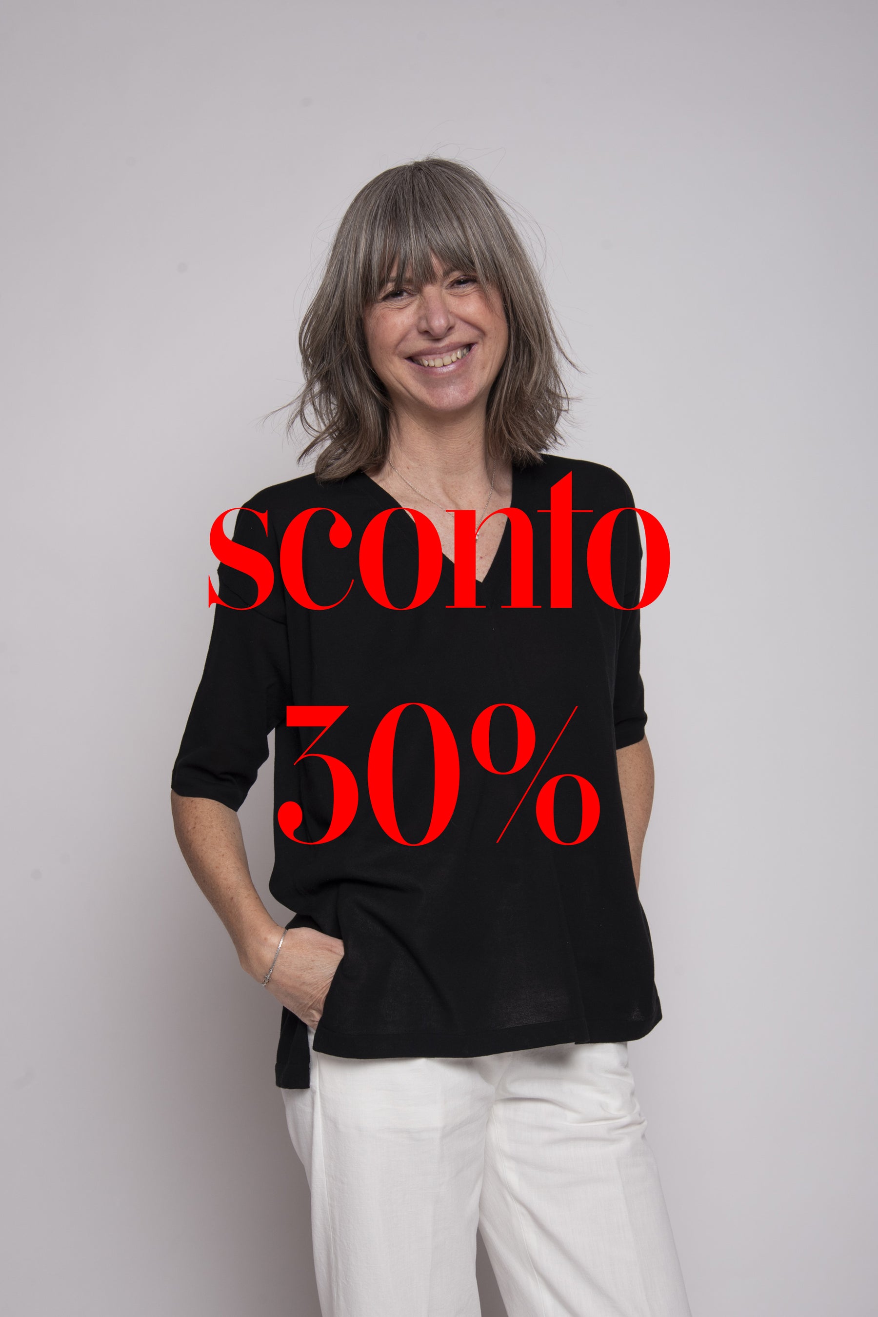 Maglia scollo a V Maxi Aragona
