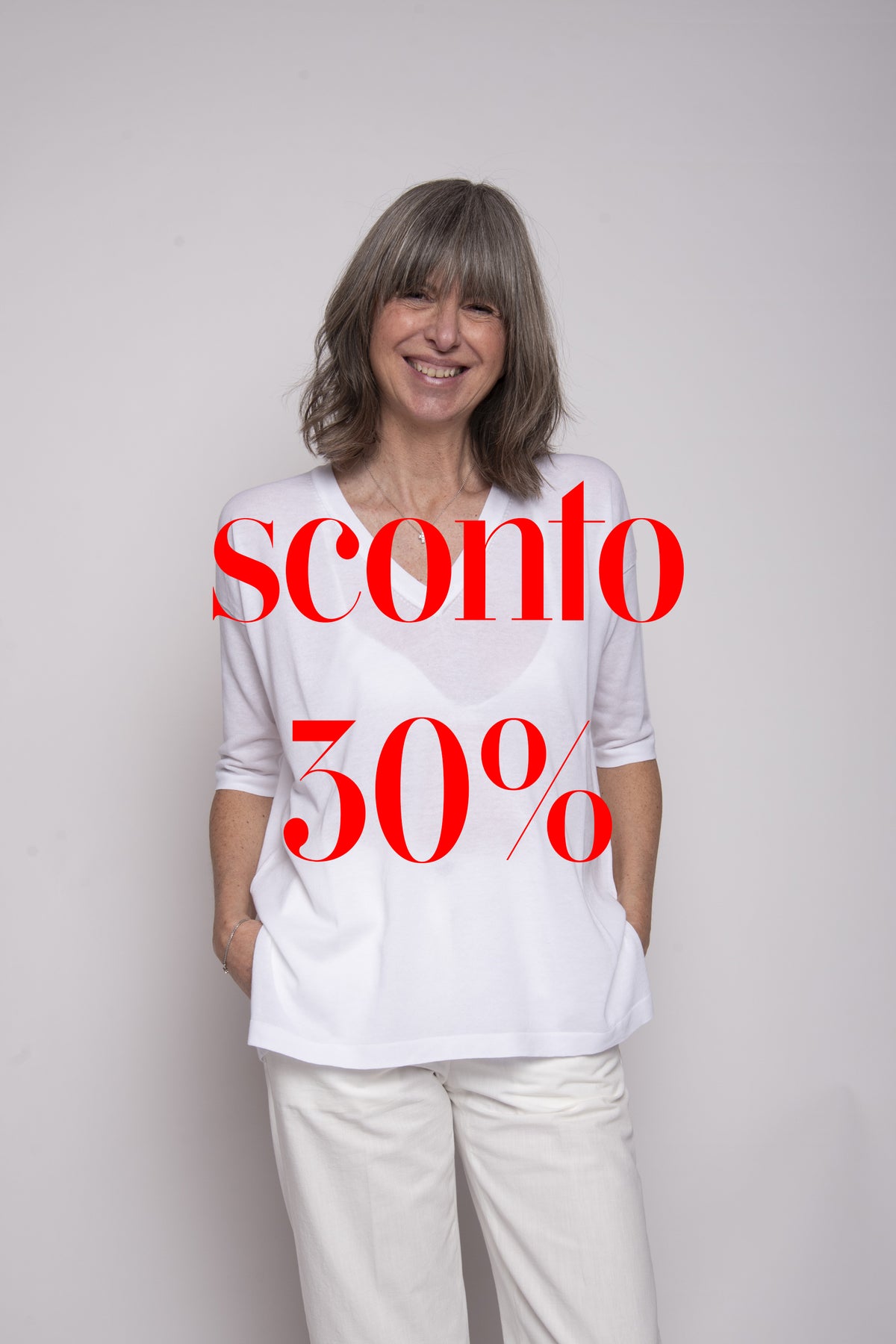 Maglia scollo a V Maxi Aragona