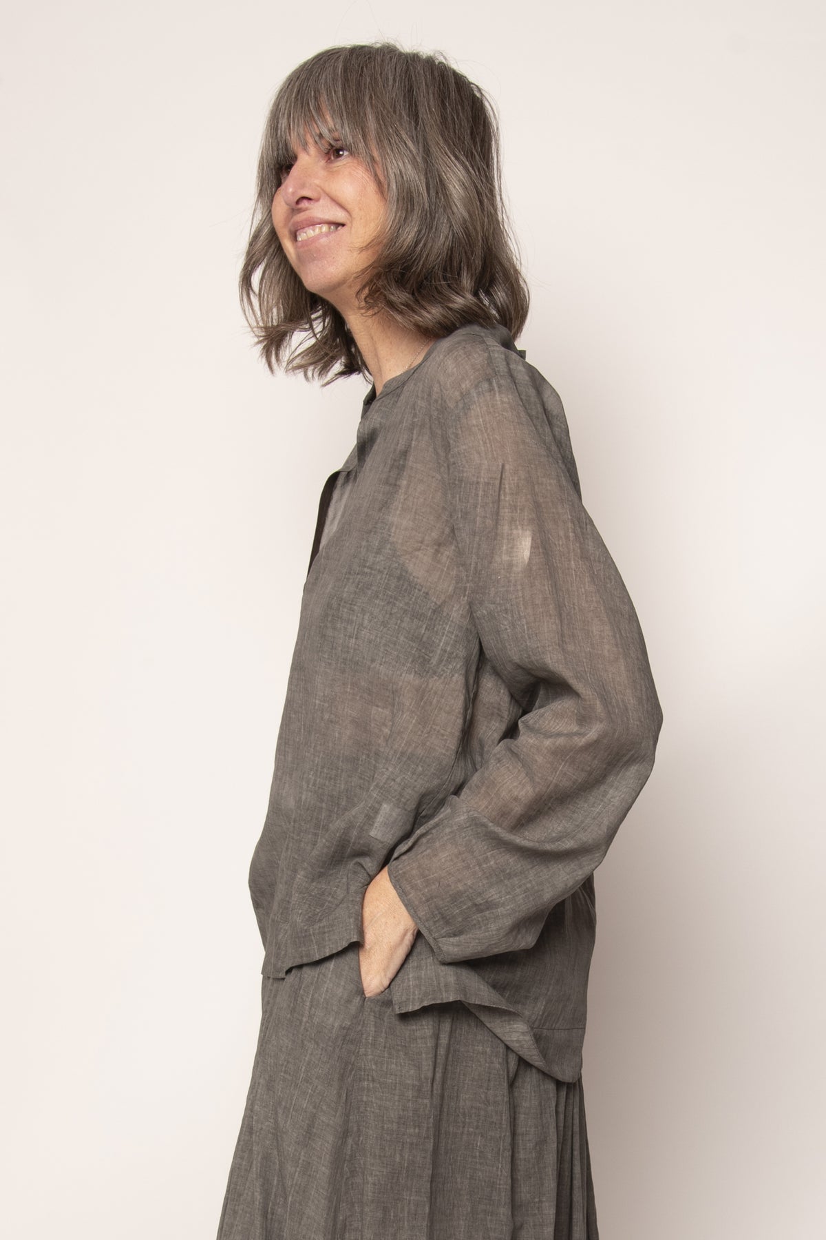 Camicia collo coreana Soko