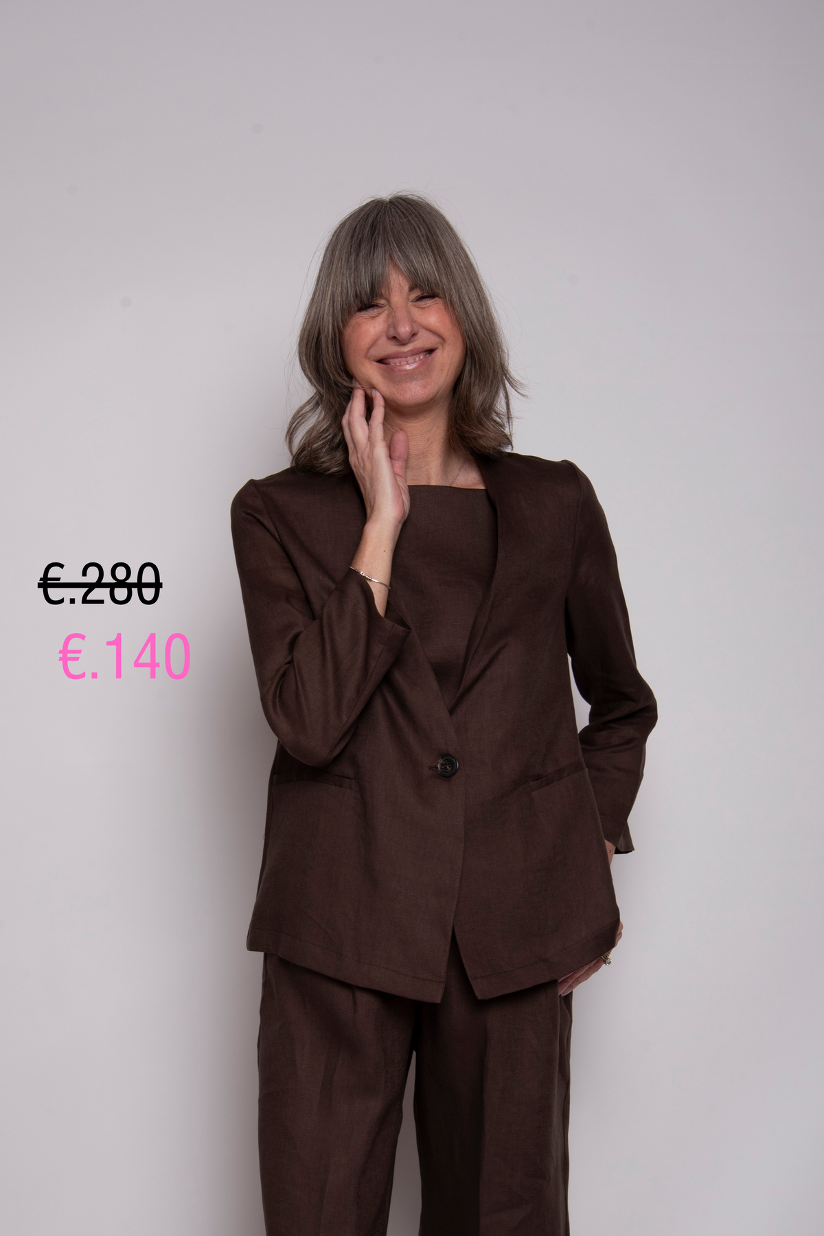 Blazer senza collo Eufonia