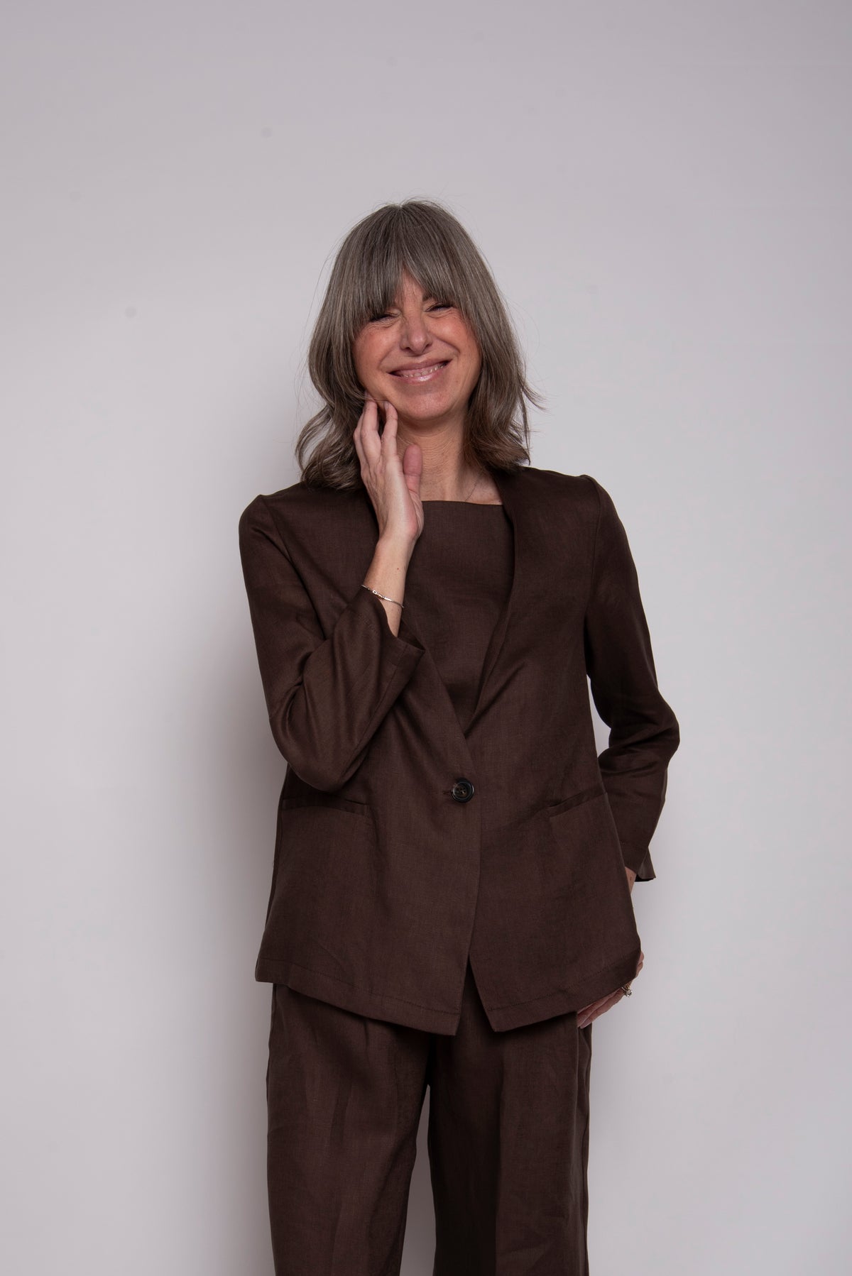 Blazer senza collo Eufonia