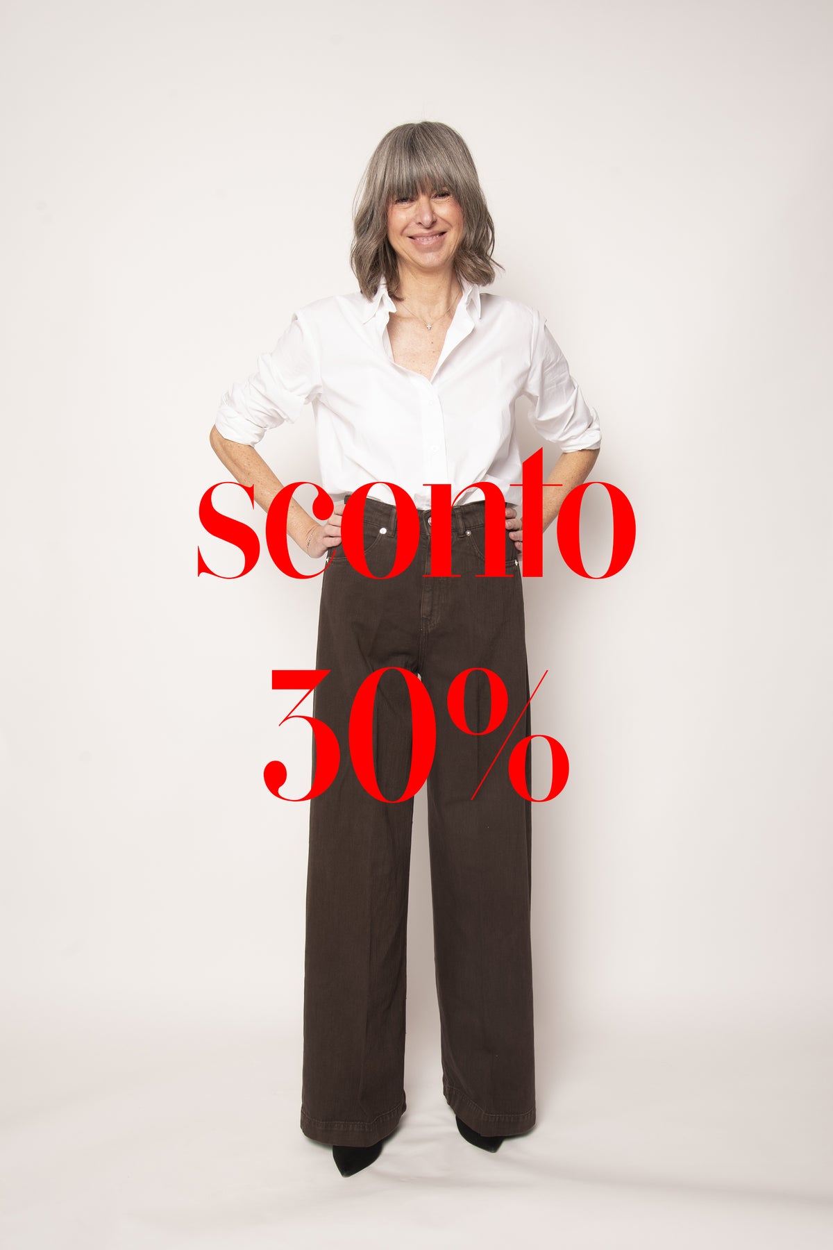 Pantalone 5 Tasche Audrey Palazzo Nine in the Morning