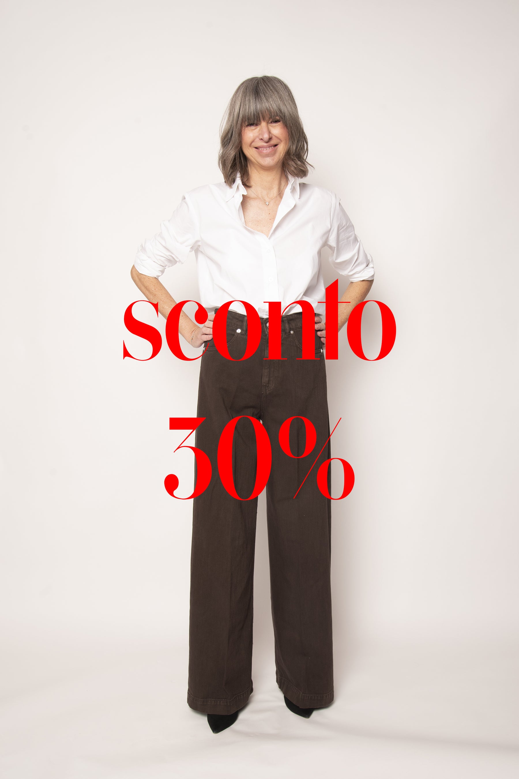 Pantalone 5 Tasche Audrey Palazzo Nine in the Morning