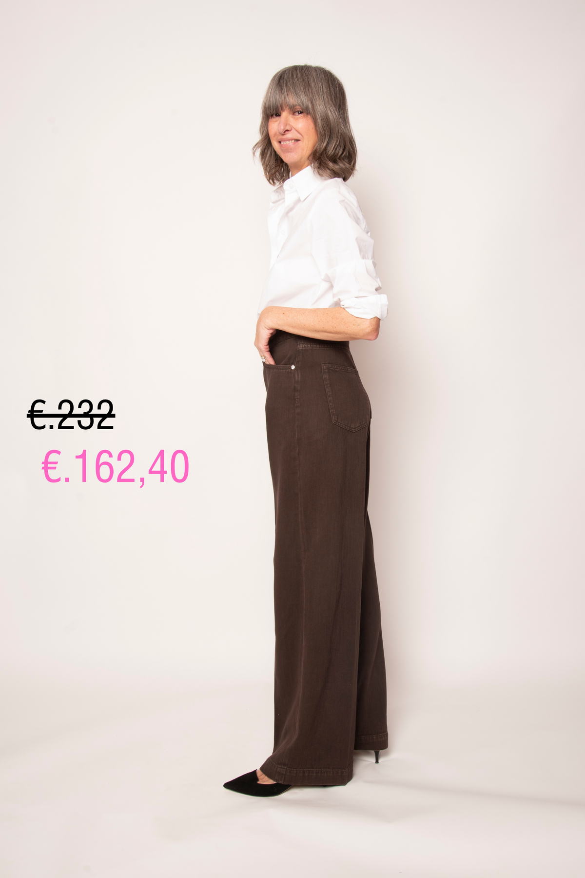 Pantalone 5 Tasche Audrey Palazzo Nine in the Morning