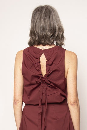 Top con coulisse e fiocco sulla schiena Eufonia