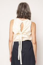 Top con coulisse e fiocco sulla schiena Eufonia