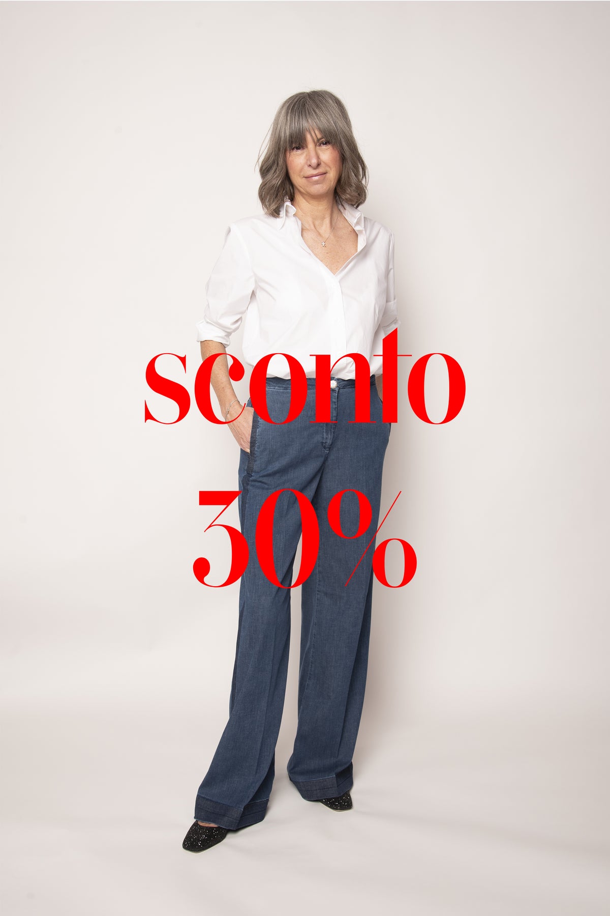 Jeans Flaire Smocking Silk Stretch Shaft