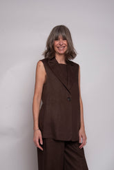 Gilet lungo con bottoni Eufonia
