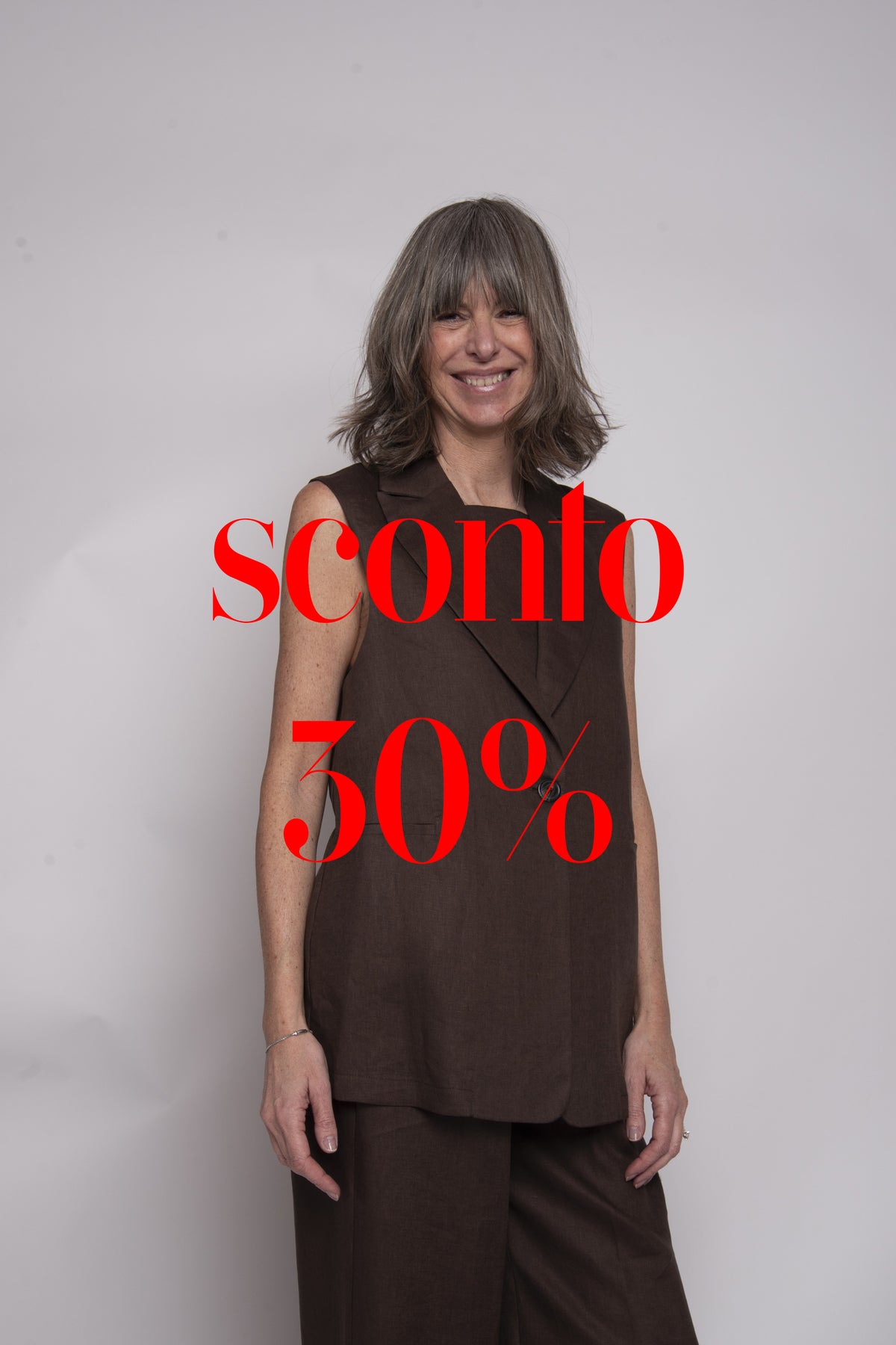 Gilet lungo con bottoni Eufonia