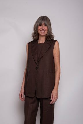 Gilet lungo con bottoni Eufonia