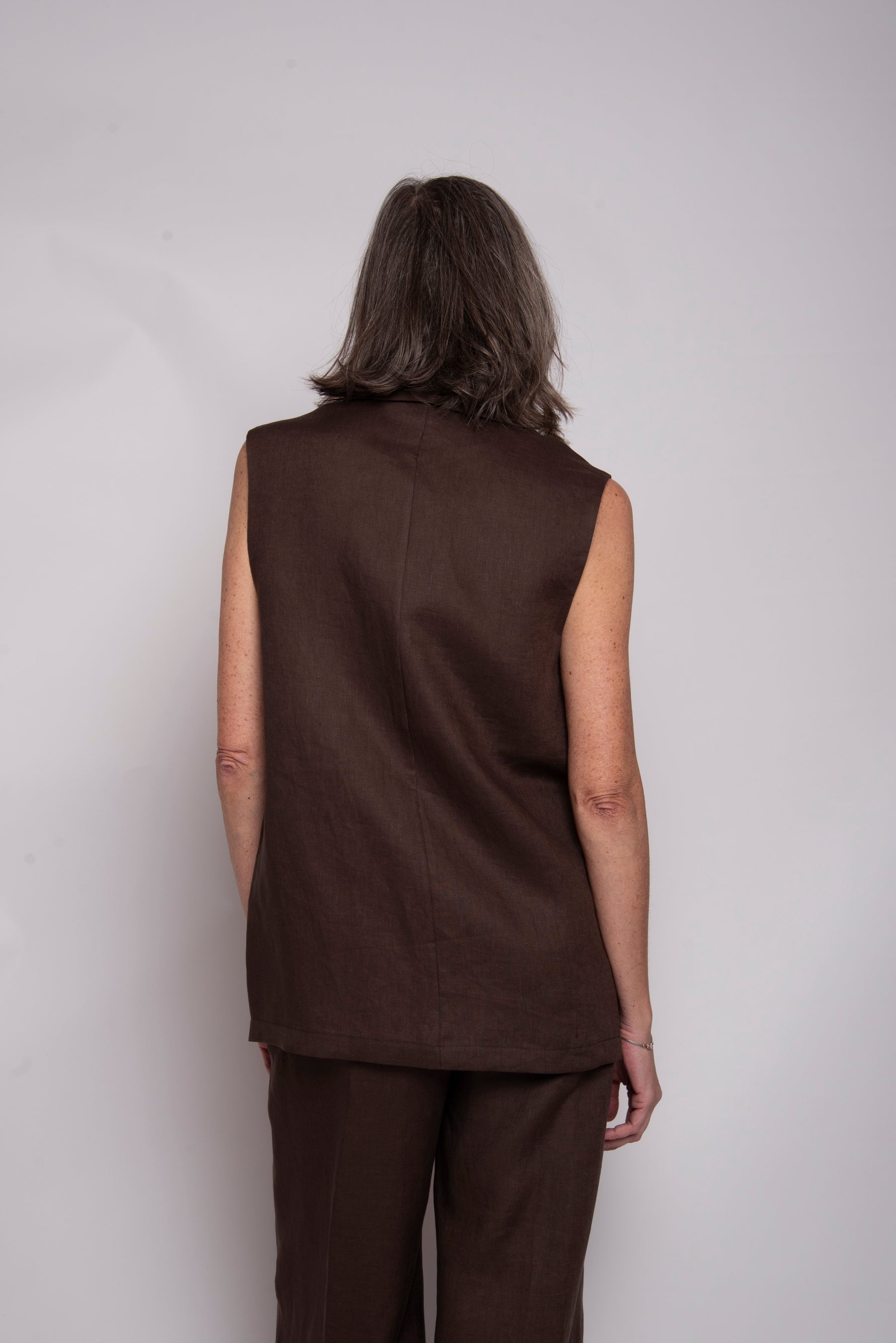 Gilet lungo con bottoni Eufonia