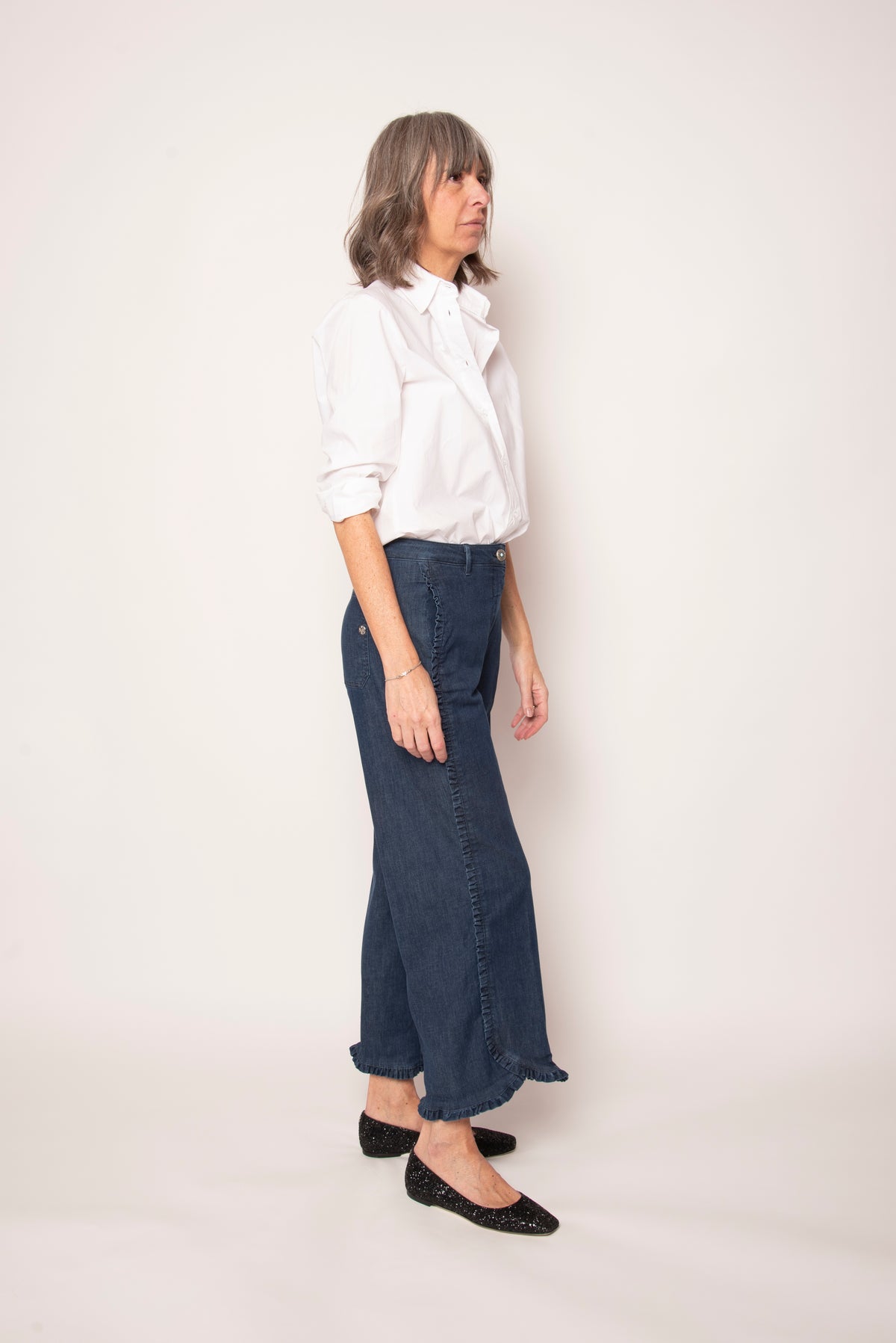 Jeans Mary Rouche Stretch Shaft
