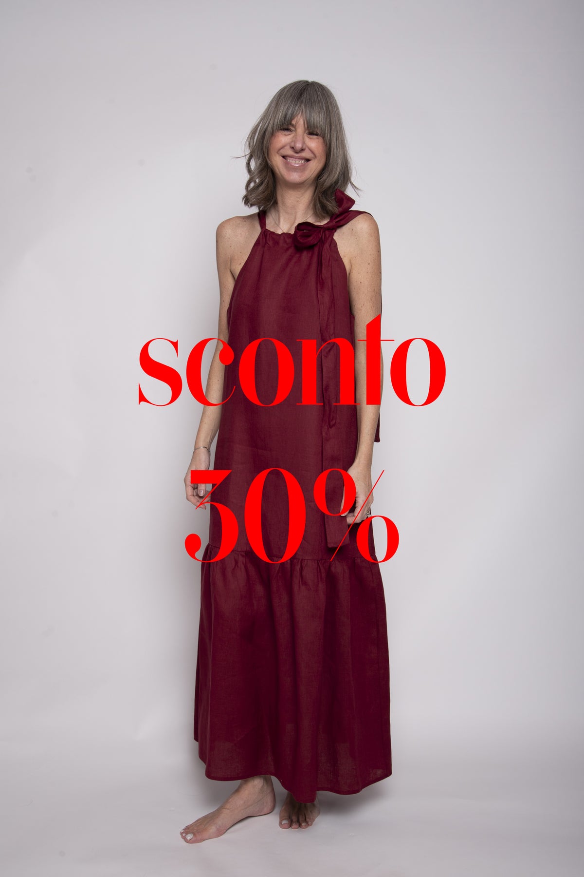 Abito con balza e fiocco Eufonia