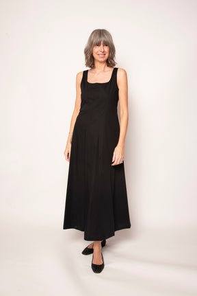 Abito midi con scollo quadrato Eufonia