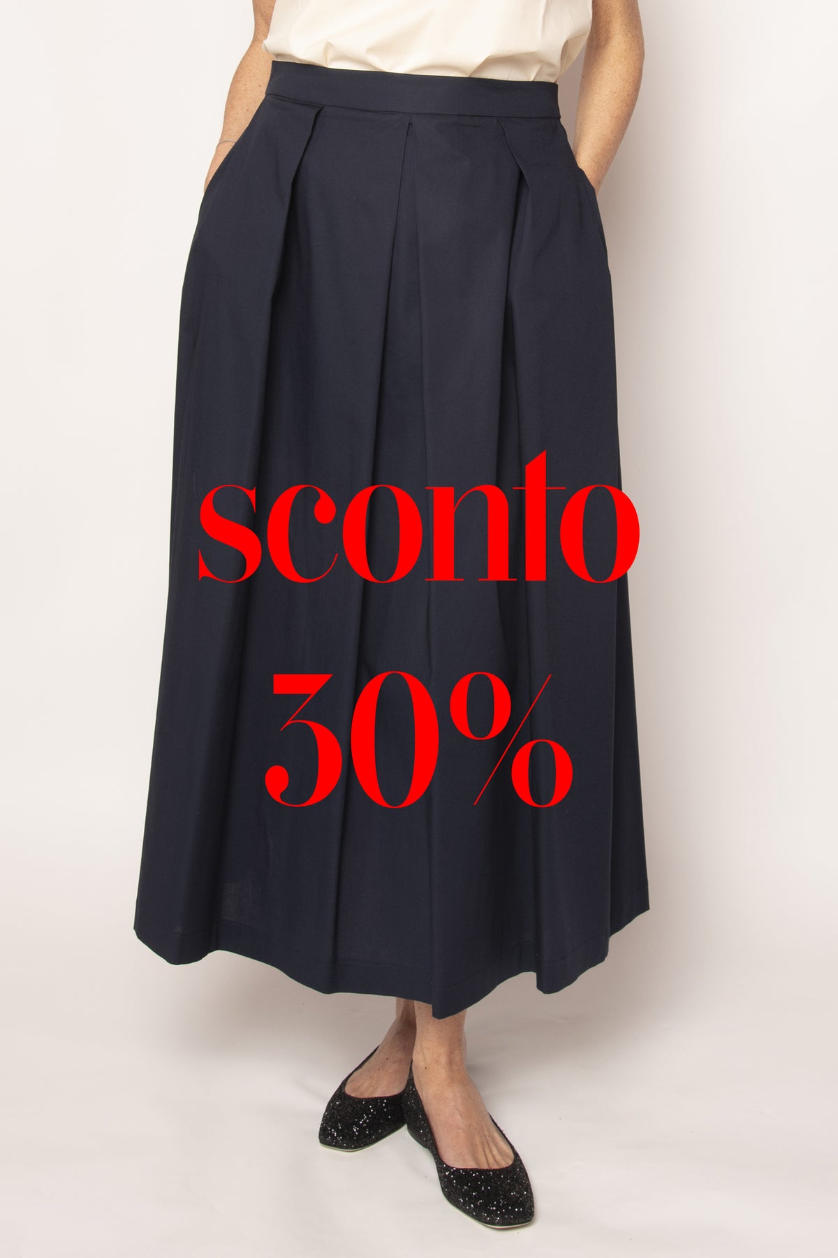 Gonna lunga a pieghe Eufonia