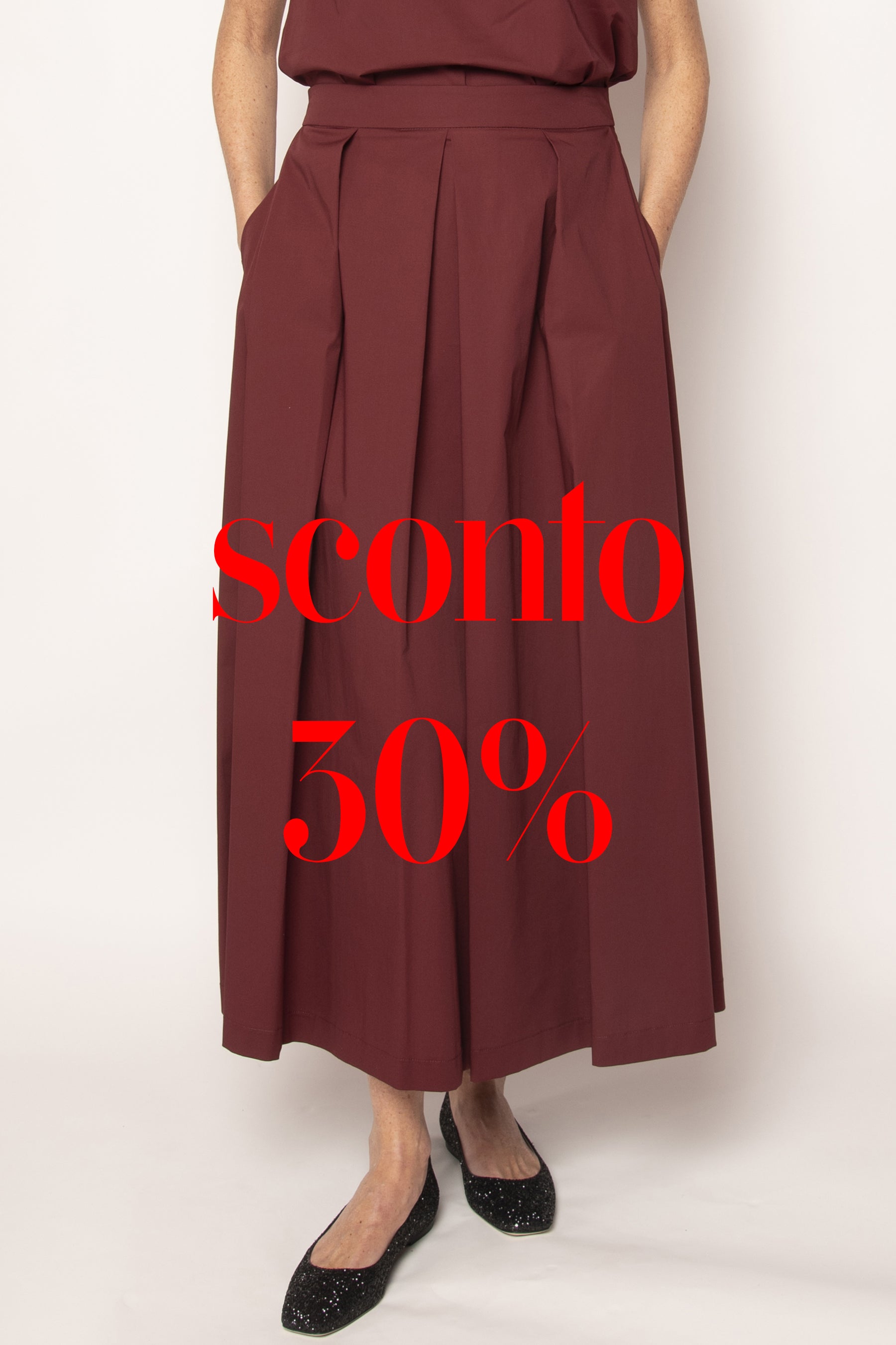Gonna lunga a pieghe Eufonia