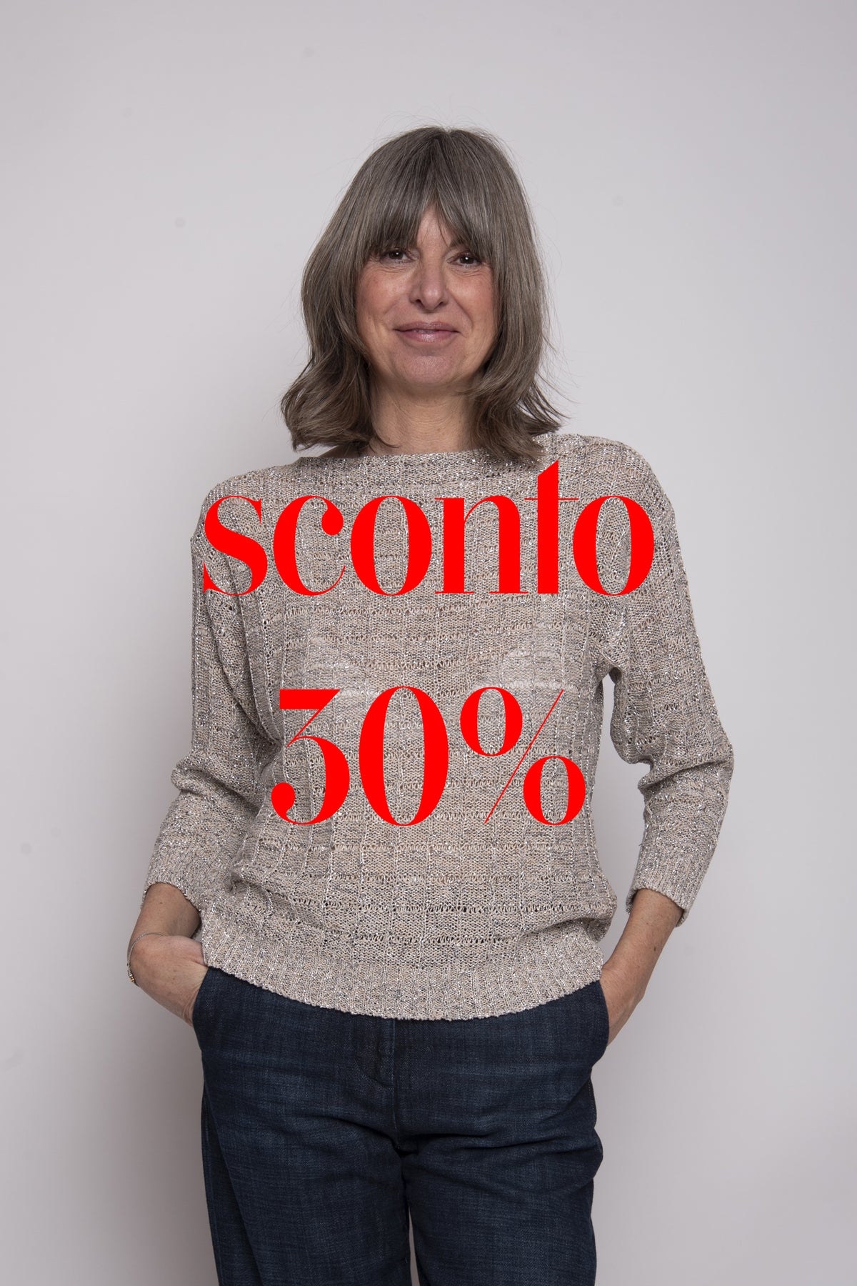 Maglia scollo a barca Eufonia