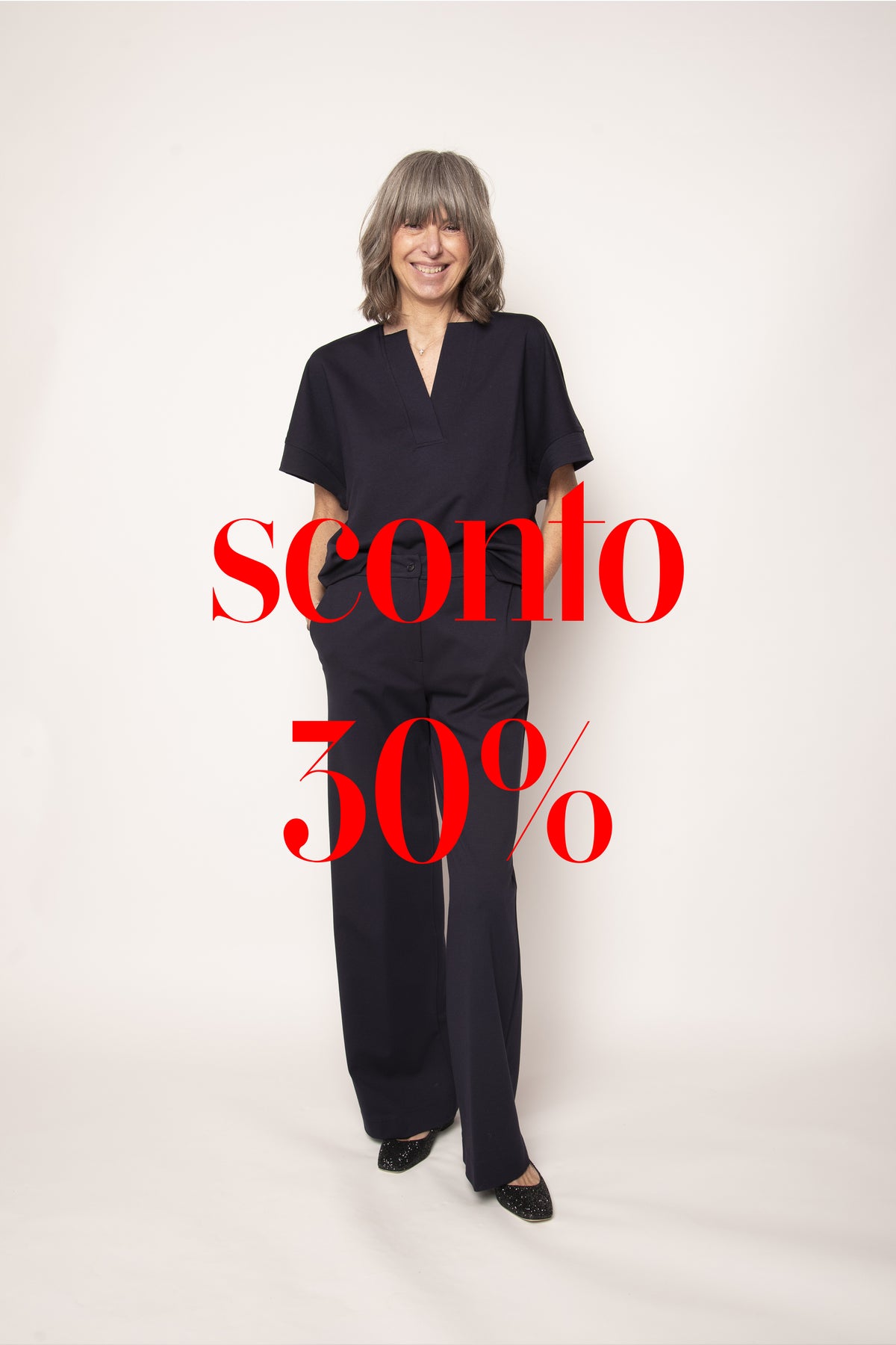 Pantalone gamba larga Eufonia
