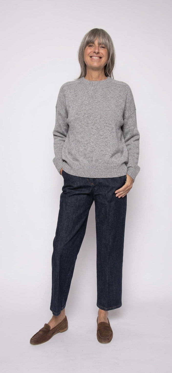 Maglia 100% Cashmere Girocollo | Agata Aspen