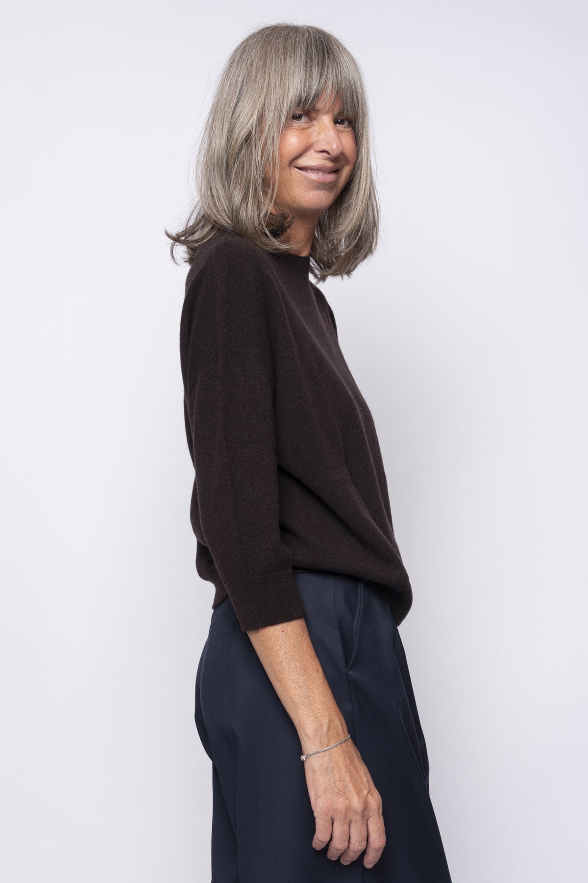 Maglia 100% Cashmere Manica 3/4 | Agata Aspen