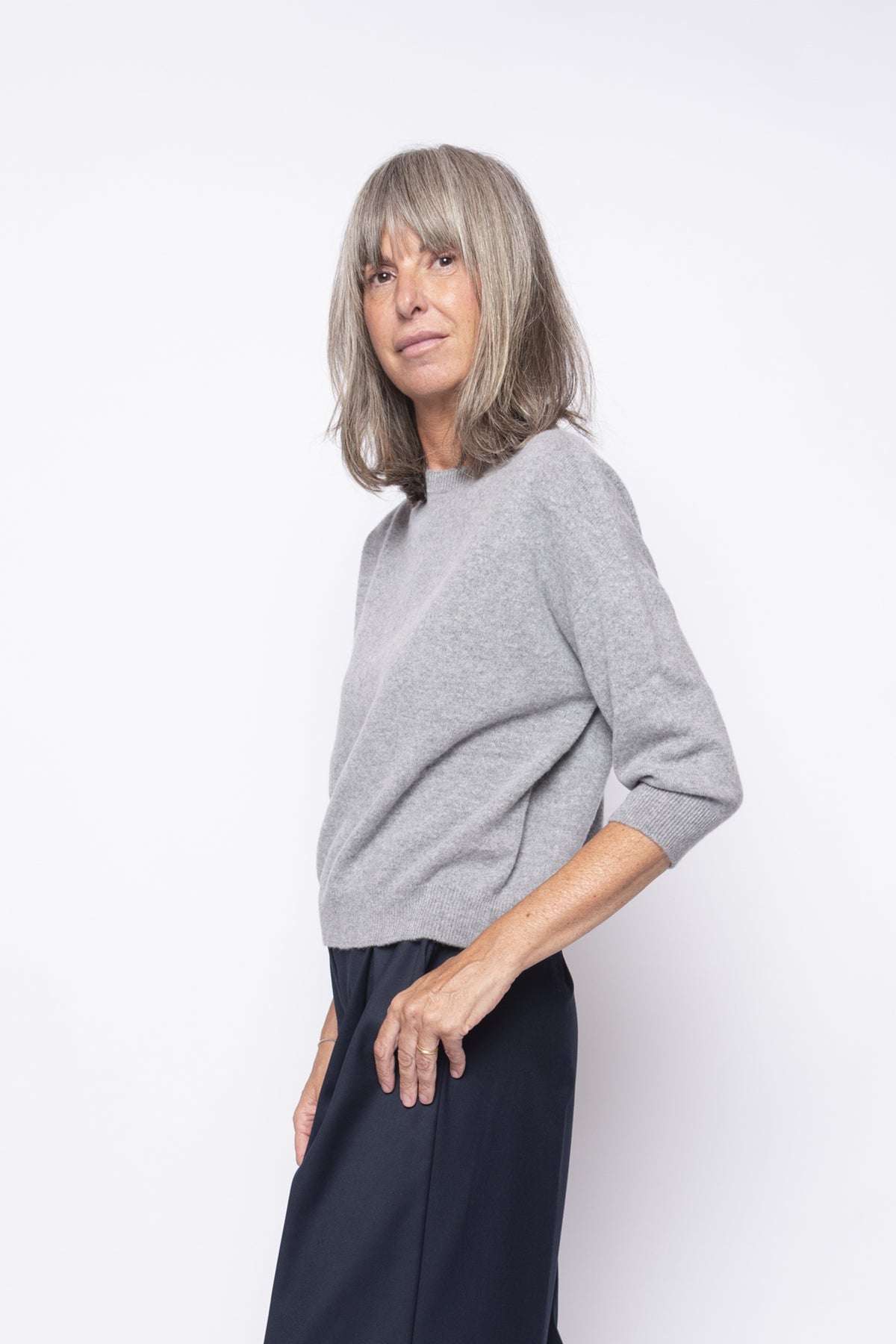 Maglia 100% Cashmere Manica 3/4 | Agata Aspen