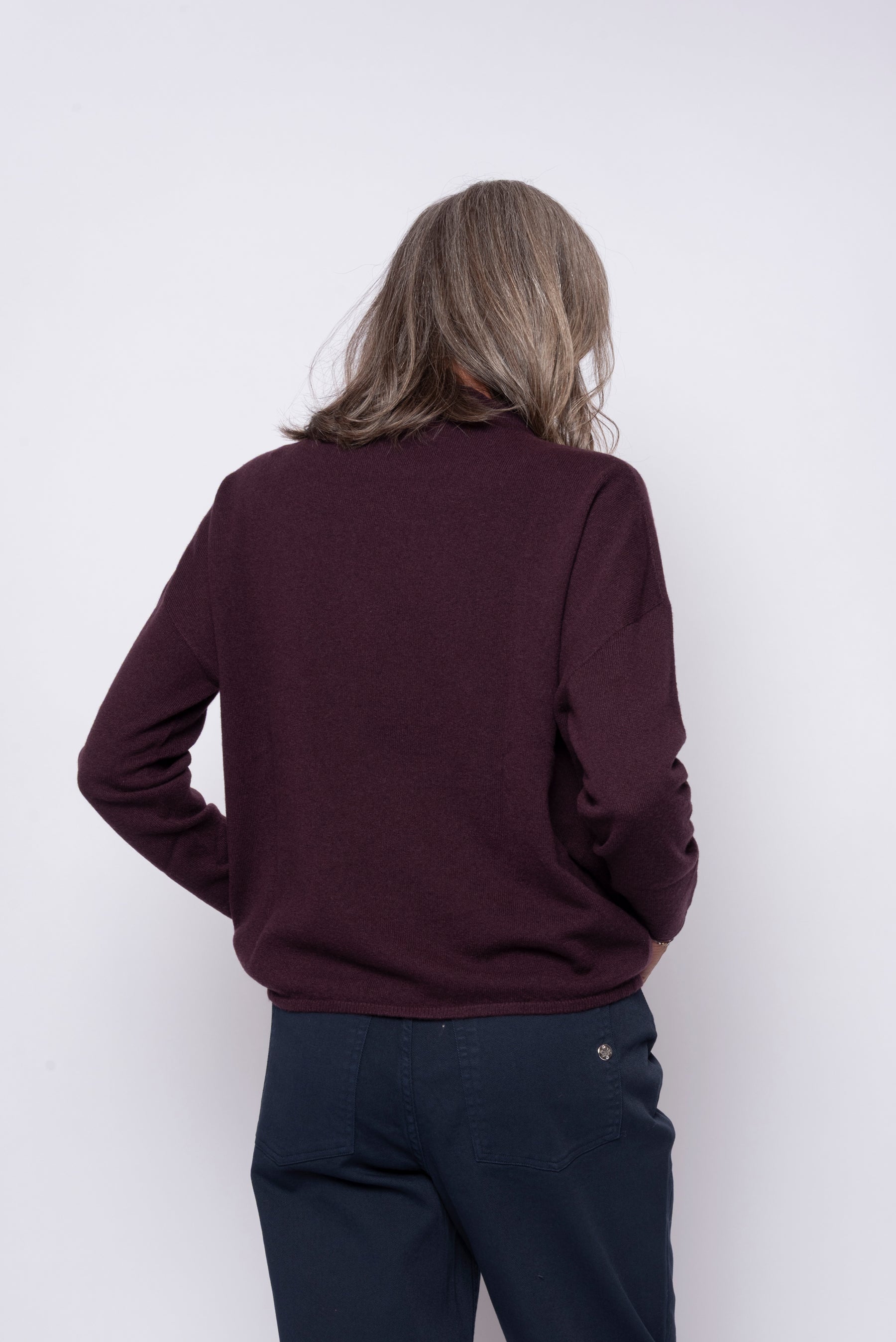 Maglia 100% Cashmere Collo Alto | Agata Aspen