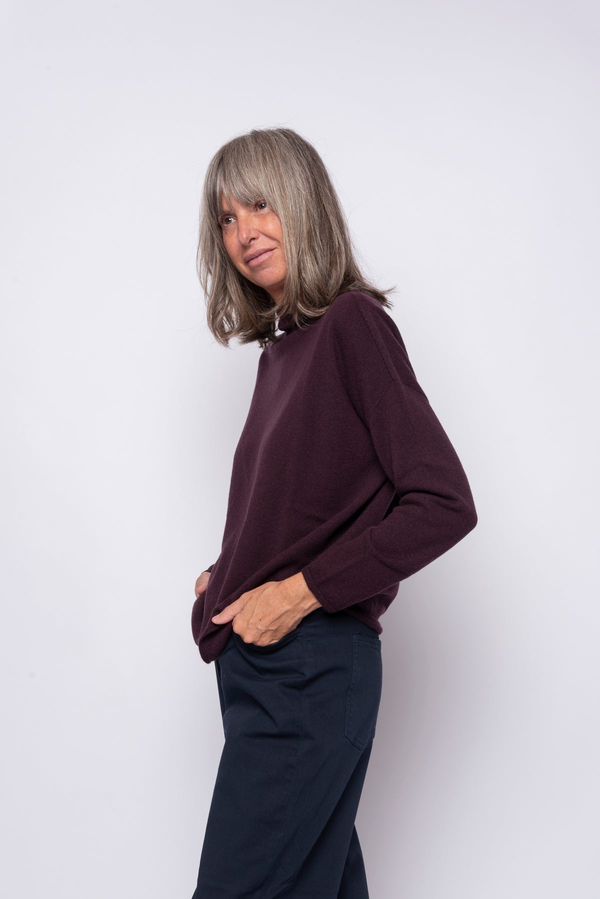 Maglia 100% Cashmere Collo Alto | Agata Aspen