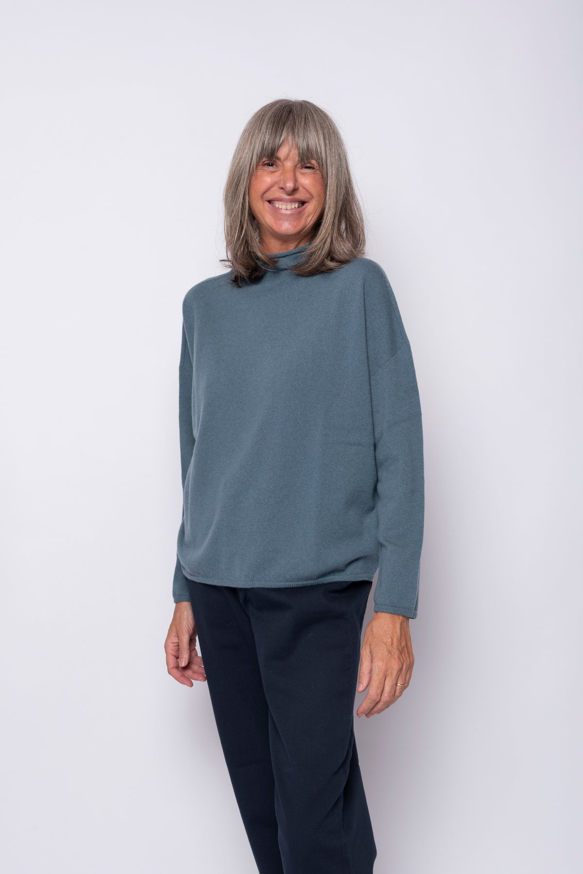 Maglia 100% Cashmere Collo Alto | Agata Aspen