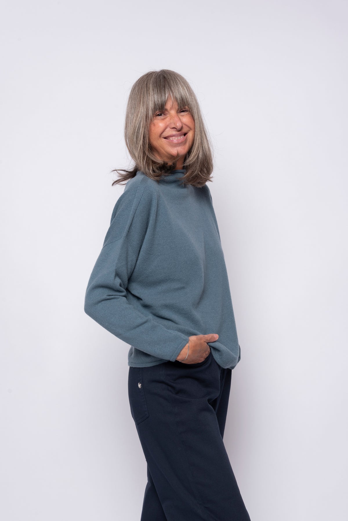 Maglia 100% Cashmere Collo Alto | Agata Aspen