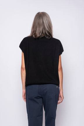 Gilet 100% Cashmere Collo Camino | Agata Aspen