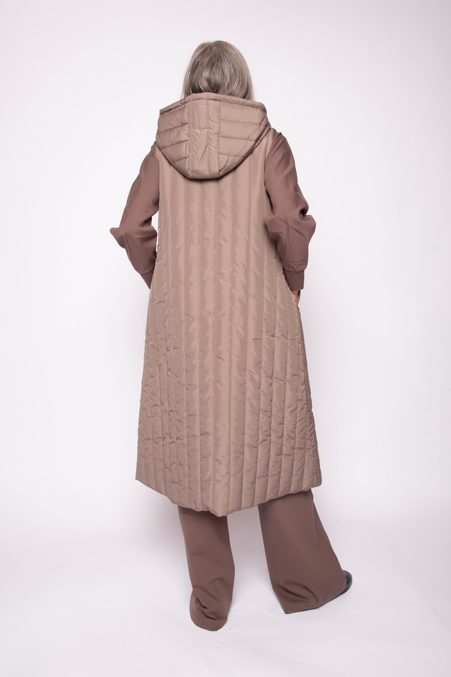 Gilet Lungo Trapuntato | Soko Ni Inai