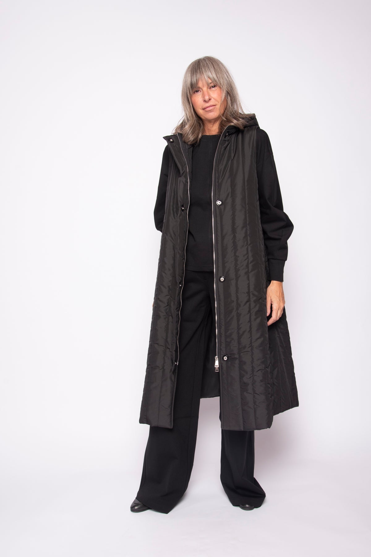 Gilet Lungo Trapuntato | Soko Ni Inai