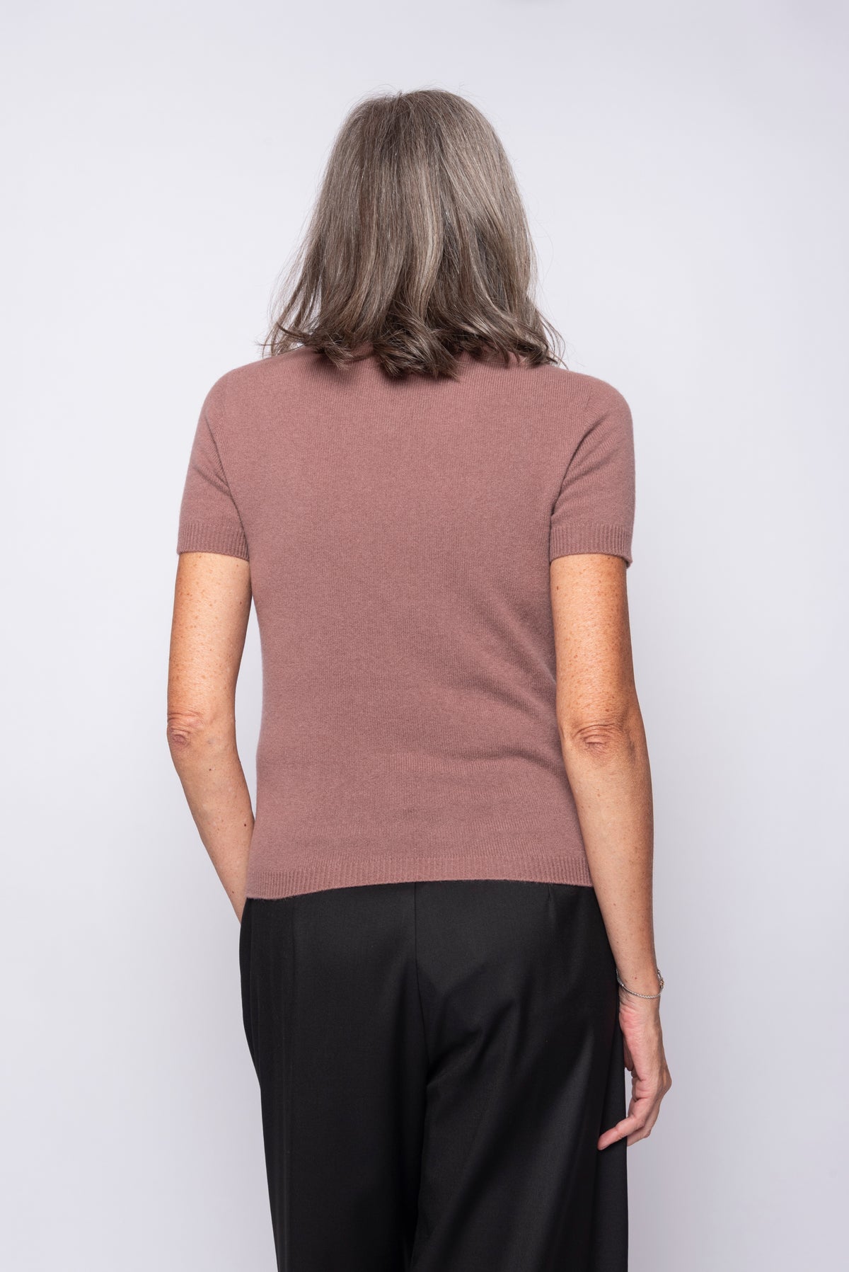 T-Shirt 100% Cashmere Manica Corta | Agata Aspen