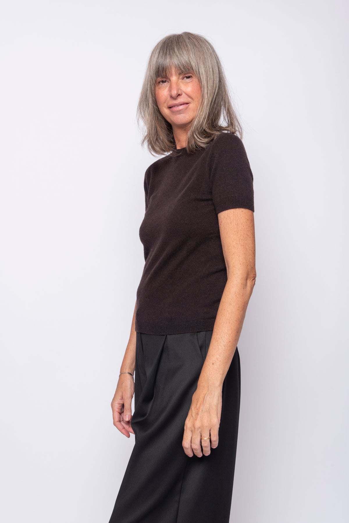 T-Shirt 100% Cashmere Manica Corta | Agata Aspen