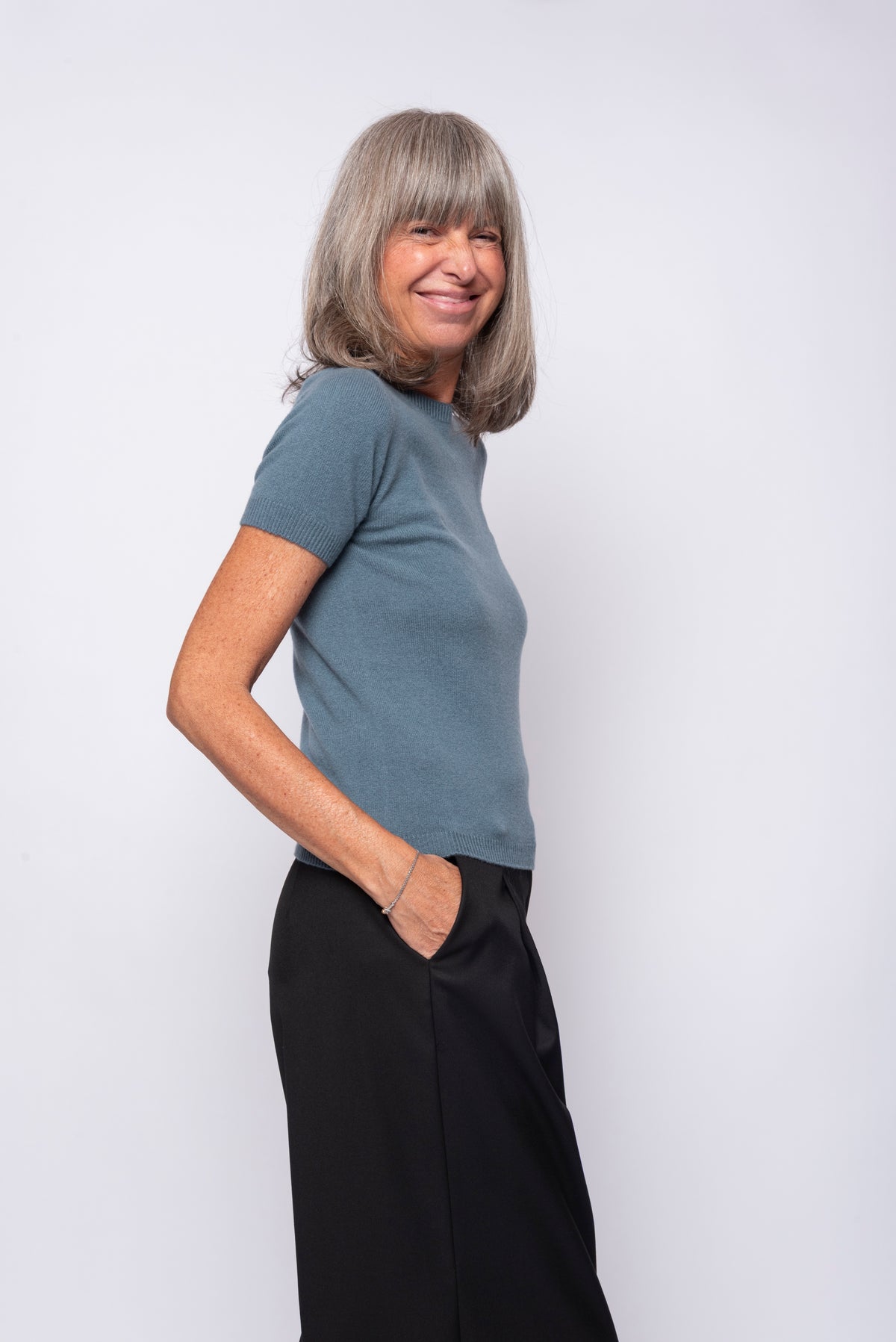 T-Shirt 100% Cashmere Manica Corta | Agata Aspen