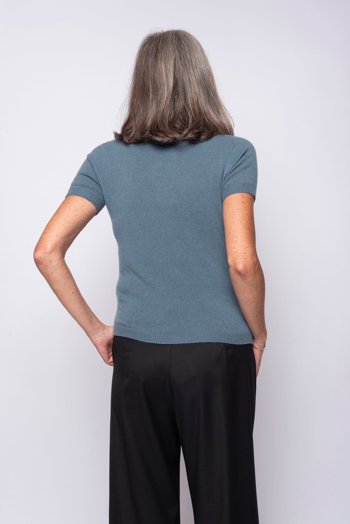 T-Shirt 100% Cashmere Manica Corta | Agata Aspen
