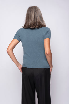 T-Shirt 100% Cashmere Manica Corta | Agata Aspen