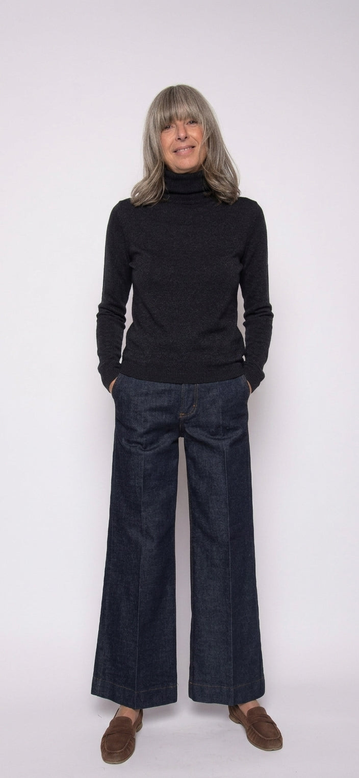 Maglia 100% Cashnere Collo Alto | Agata Aspen