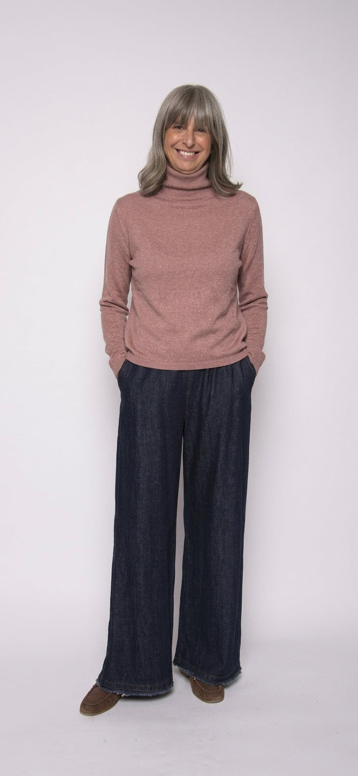 Maglia 100% Cashnere Collo Alto | Agata Aspen
