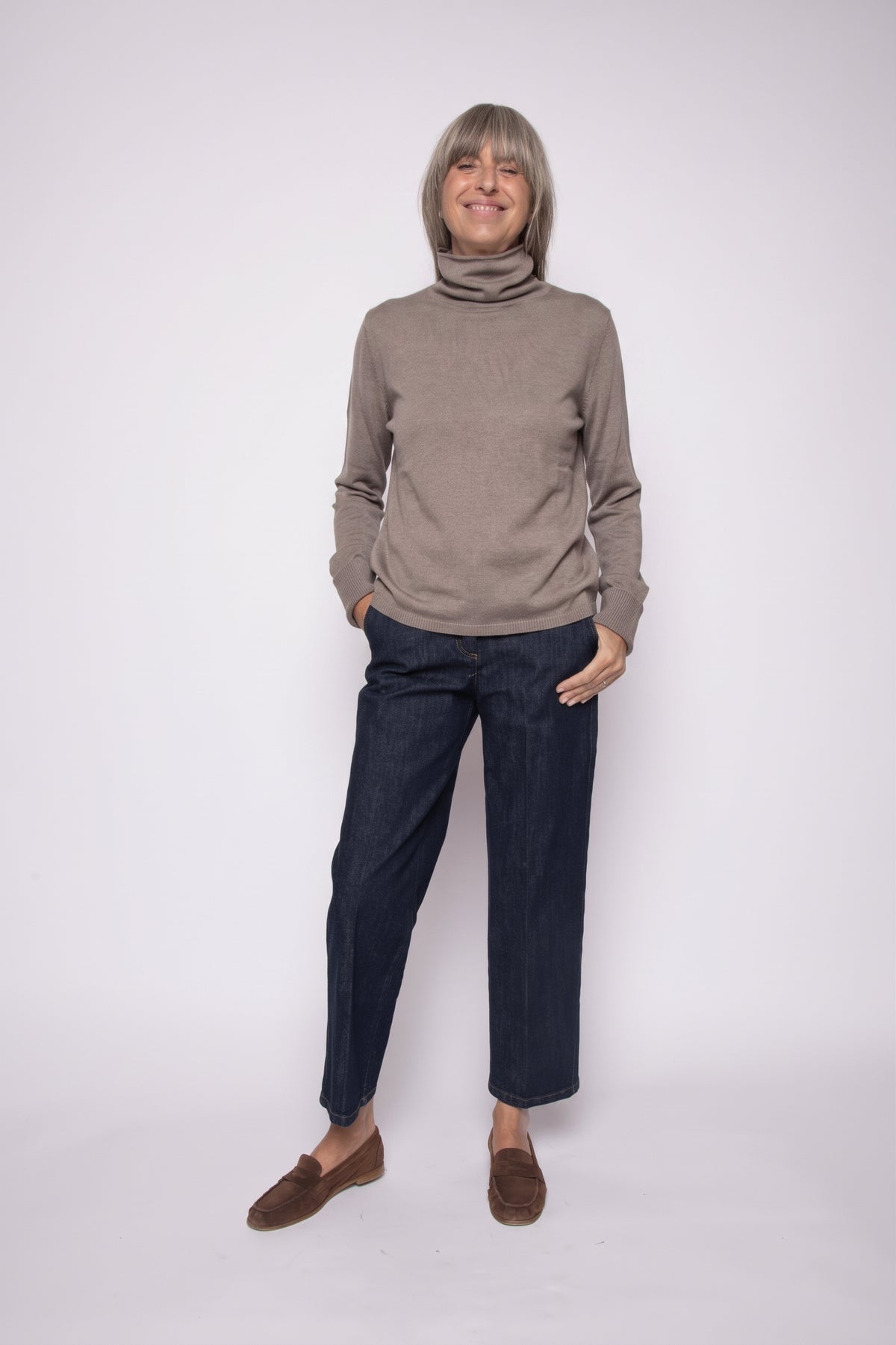 High-Neck Sweater | Aragona