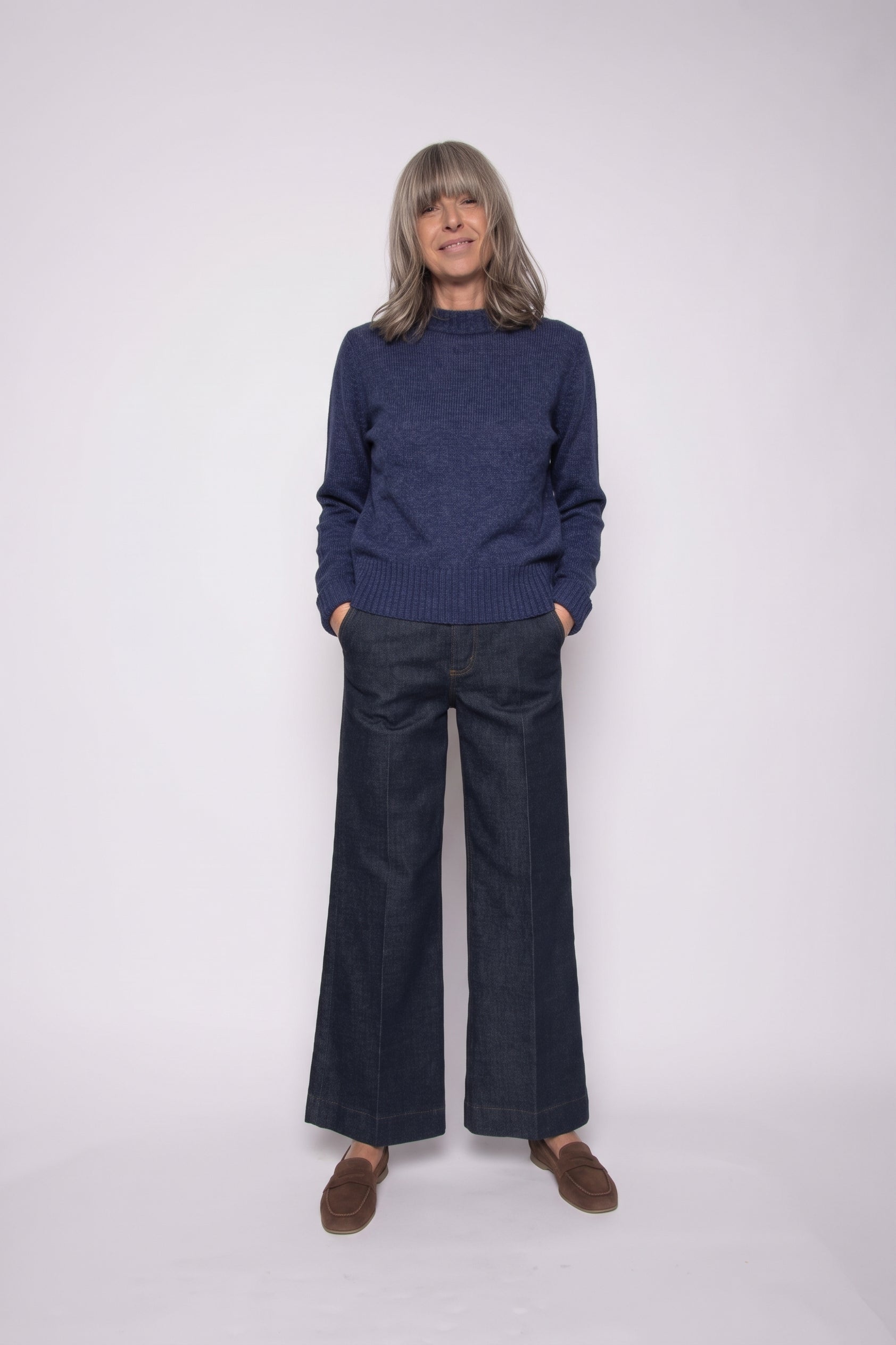 100% Cashmere Crew Neck Jumper | Aragona