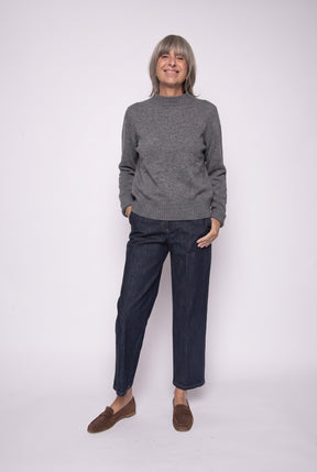 100% Cashmere Crew Neck Jumper | Aragona