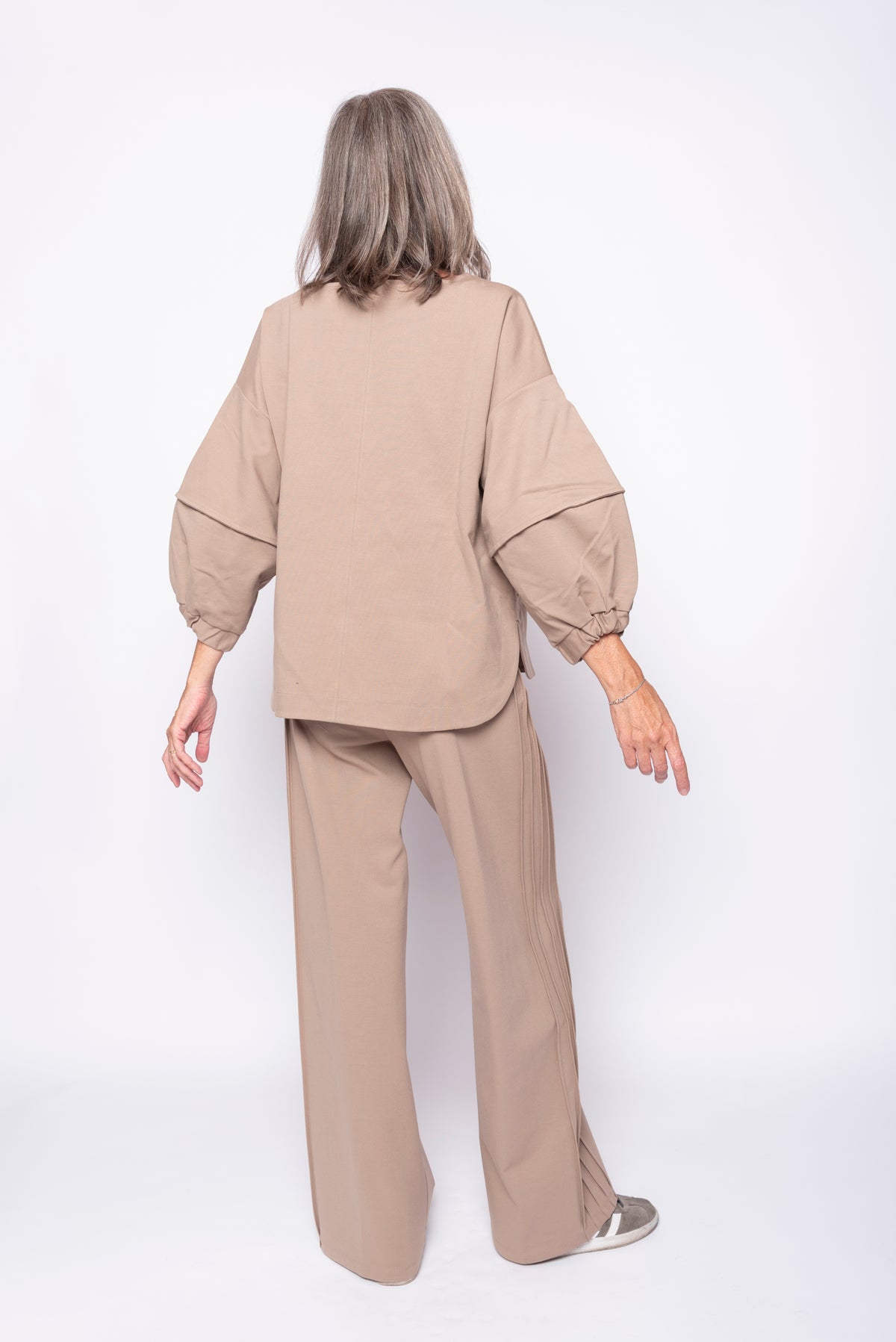 Pantalone Largo con Bande Laterali | Eufonia