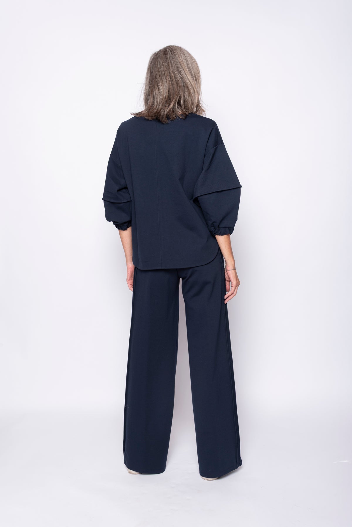 Pantalone Largo con Bande Laterali | Eufonia