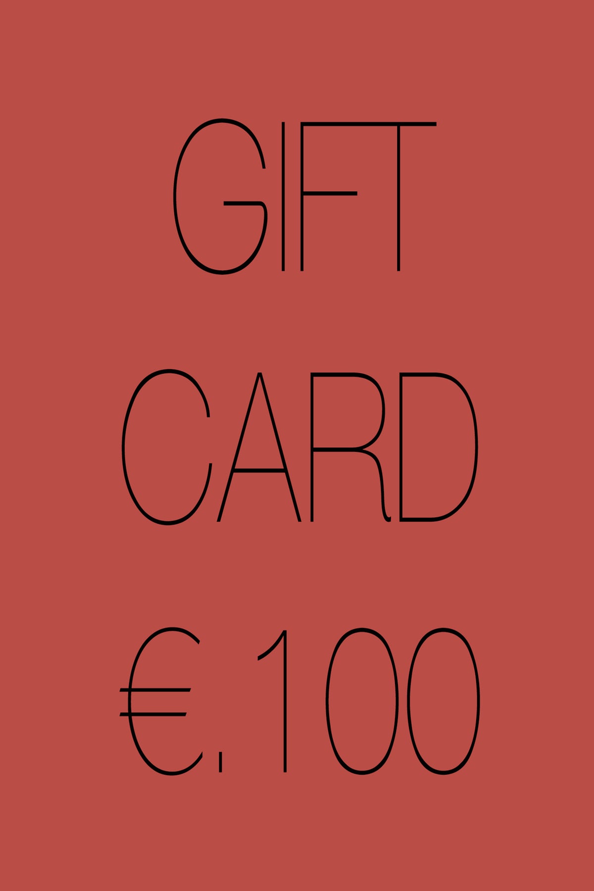 GIFT CARD €100.00